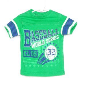 Little Rebels 18M Green Boys Baseball Tee